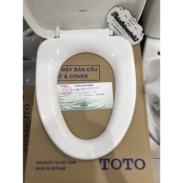 Nắp Bồn Cầu Rơi Êm TOTO Tc385VS Chính Hãng gắn vừa hết các bồn cầu thân dài Toto