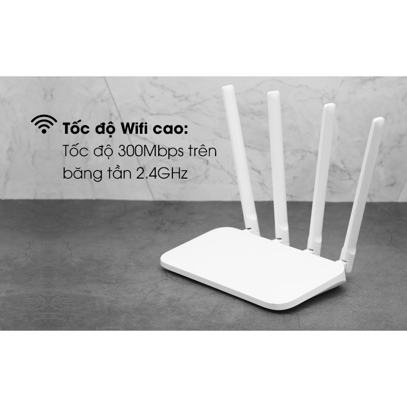 (*)GIAO HỎA TỐC BỘ PHÁT WIFI Xiaomi Router 4C - 4 Râu [Bản Tiếng Anh]