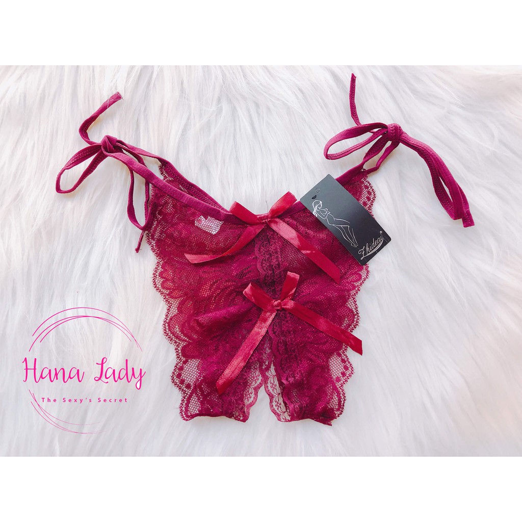 Quần lọt khe nữ, Quần chip lọt khe sexy ren không đáy hở mông xuyên thấu siêu gợi cảm quyến rũ khiêu gợi LK028 | BigBuy360 - bigbuy360.vn