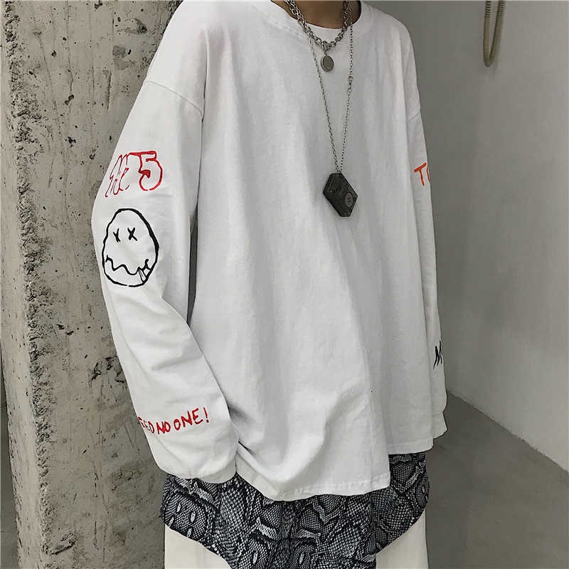 Áo thun dài tay dáng rộng phong cách Hàn Quốc trẻ trung dành cho cả nam và nữ | BigBuy360 - bigbuy360.vn