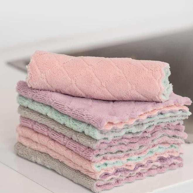 Khăn lau đa năng 2 mặt 2 màu siêu thấm