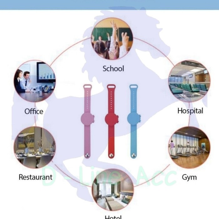 Vòng Đeo Tay Khử Trùng Chống Vi Khuẩn Màu Xanh Lá / Hồng / Xanh Lá / Vàng Đồng Hồ Cho Người Lớn Và Trẻ Em | BigBuy360 - bigbuy360.vn