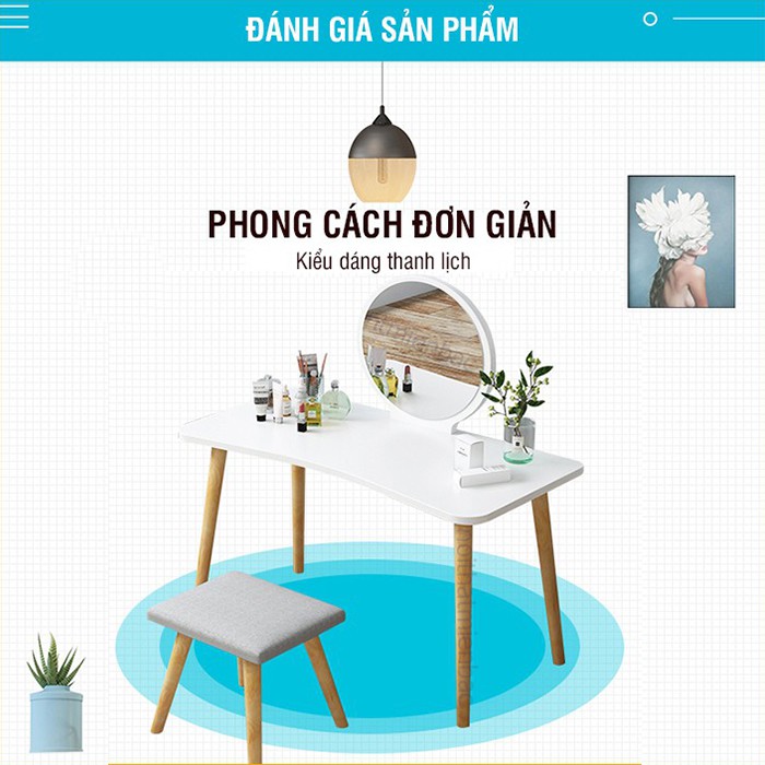 𝗖𝗼𝗺𝗯𝗼 𝗯𝗮̀𝗻 𝗴𝗵𝗲̂́ 𝘁𝗿𝗮𝗻𝗴 đ𝗶𝗲̂̉𝗺 phong cách BẮC ÂU, chân gỗ tiện cao 73cm to 5cm ( có bán riêng bàn ) - AK08