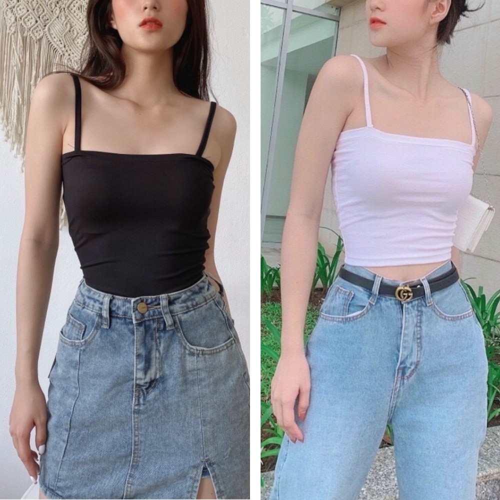 Áo 2 dây trơn đủ màu freesize siêu xinh | BigBuy360 - bigbuy360.vn