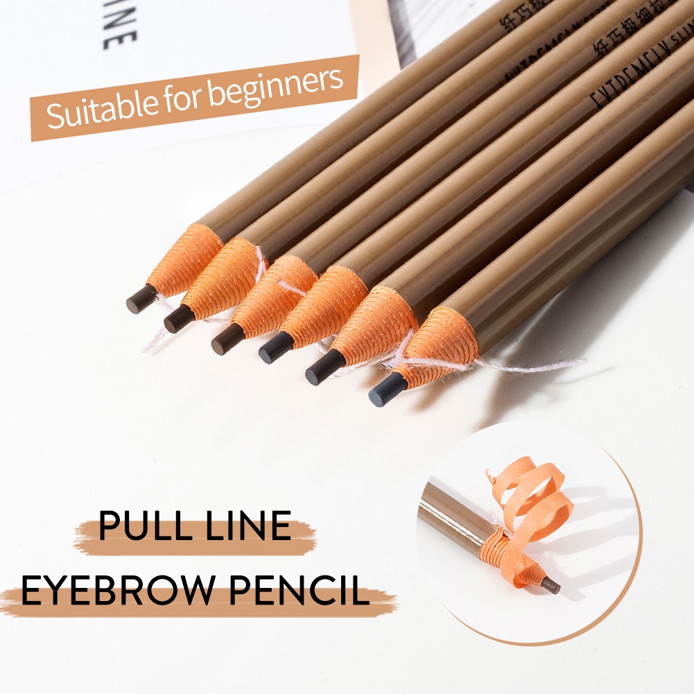 Bút Kẻ Lông Mày GECOMO Chống Nước Lâu Phai 6 Màu Sắc Lựa Chọn