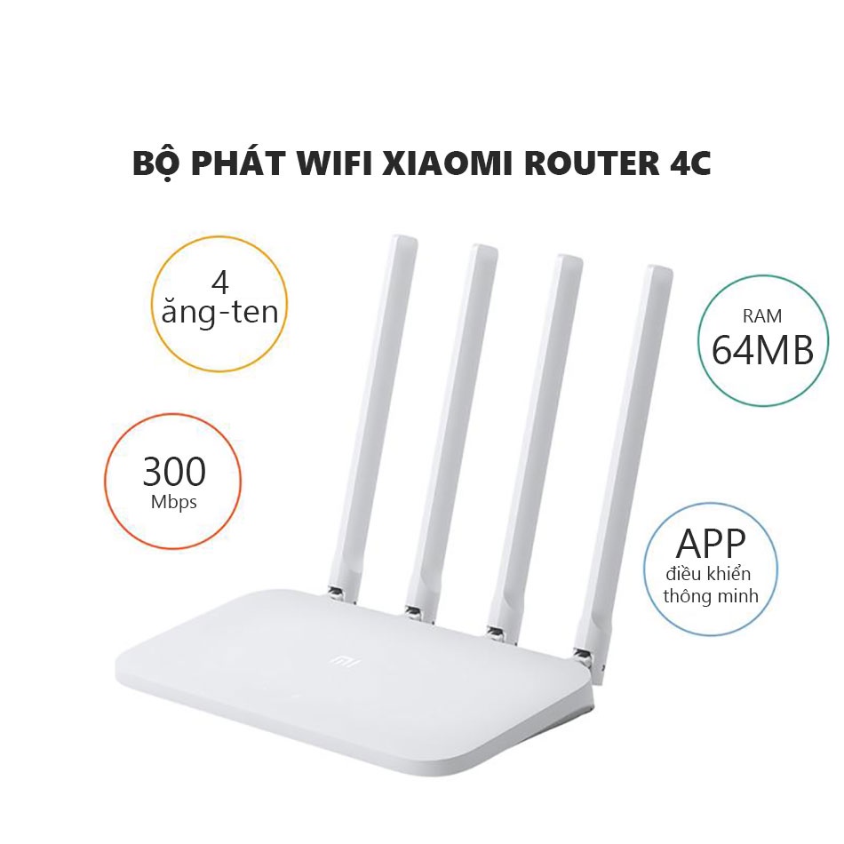 [Mã BMBAU50 giảm 7% đơn 99K] [Bản Quốc Tế] Thiết Bị Phát Sóng Xiaomi Mi Router 4C