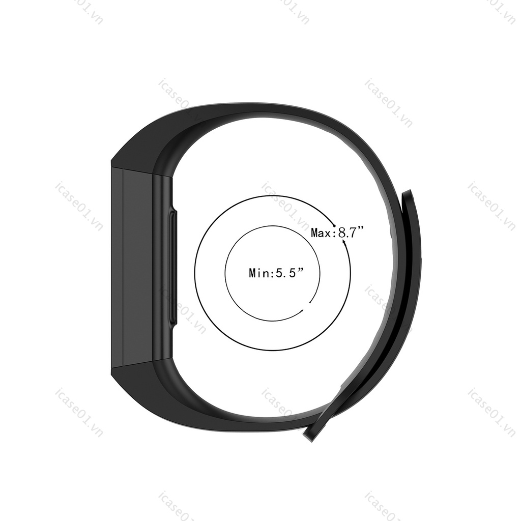 Dây đeo bằng silicon màu trơn chuyên dùng thay thế cho Xiaomi Mi Band 4C