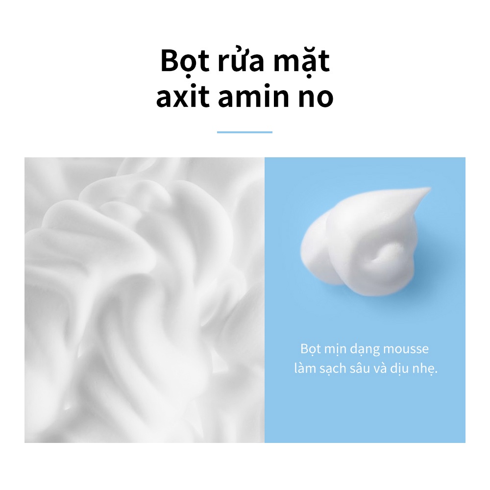 Sữa rửa mặt LANBENA chứa Axit Hyaluronic tạo bọt dưỡng ẩm chăm sóc da Làm sạch 100ml