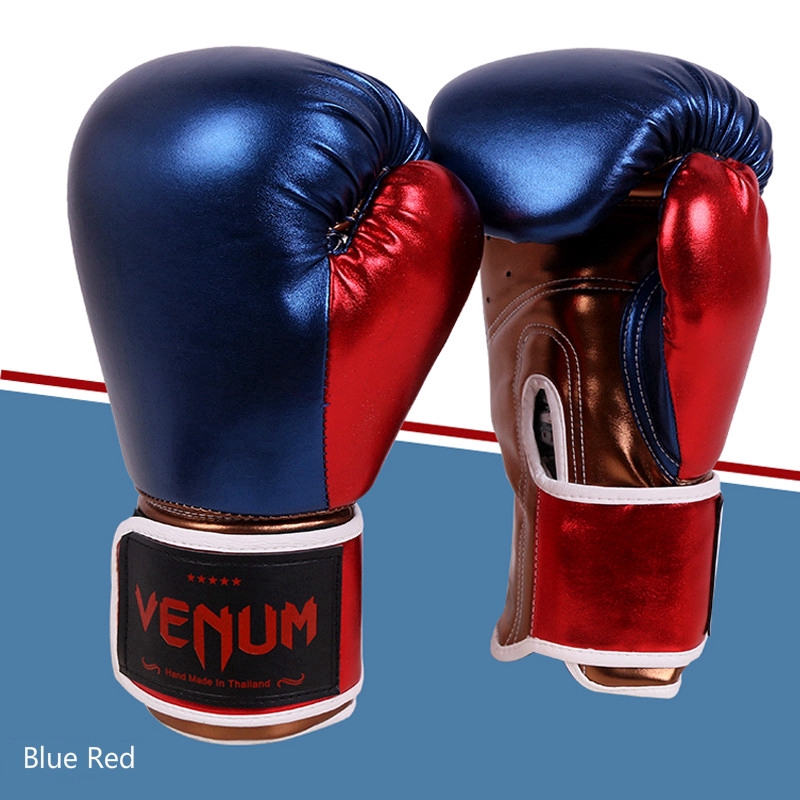 VENUM Găng Tay Boxing / Muay Thái 10oz Bằng Da Mới Nhất 2019