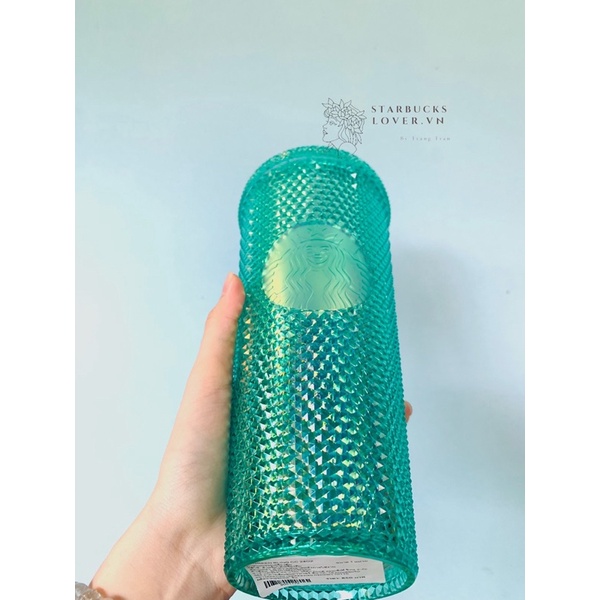 |CHÍNH HÃNG| LY STARBUCKS GAI TWINKLE GREEN SIZE KHỦNG 24OZ