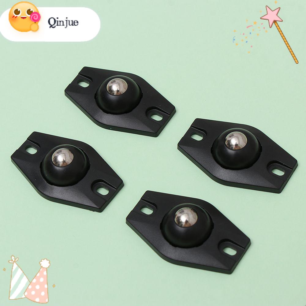 Set 4 con lăn kéo mini xoay 360 độ thông dụng bằng thép không gỉ có độ ồn thấp tiện lợi