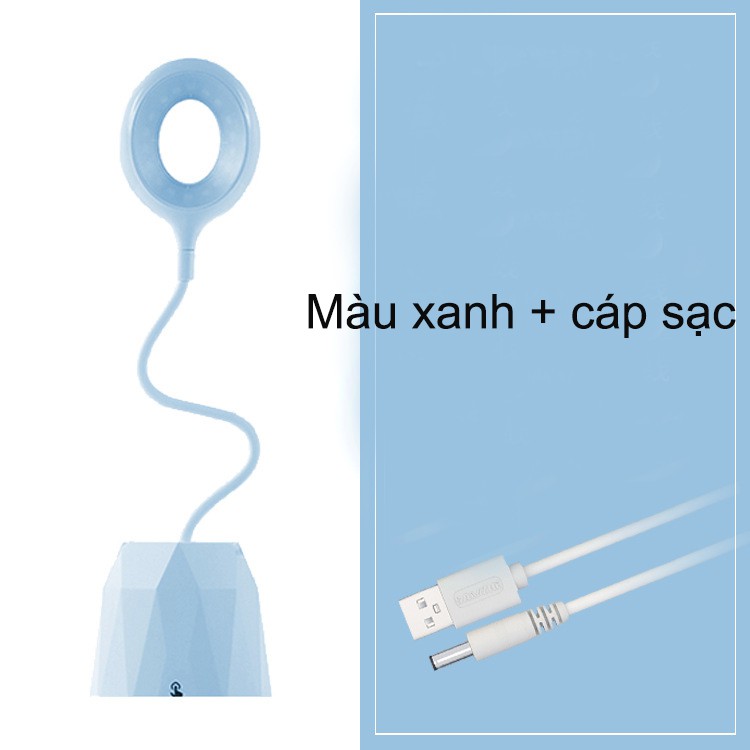 Đèn bàn học sạc tích điện. Bảo hành 3 tháng. Giá để điện thoại. M36011 đèn led đọc sách chống cận cho trẻ.