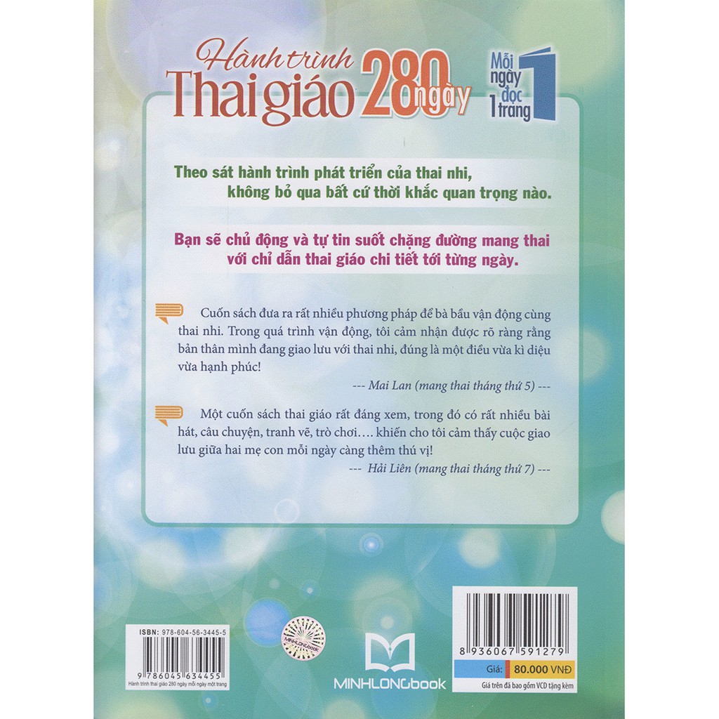 Sách - Hành Trình Thai Giáo 280 Ngày Tặng Kèm Bookmark