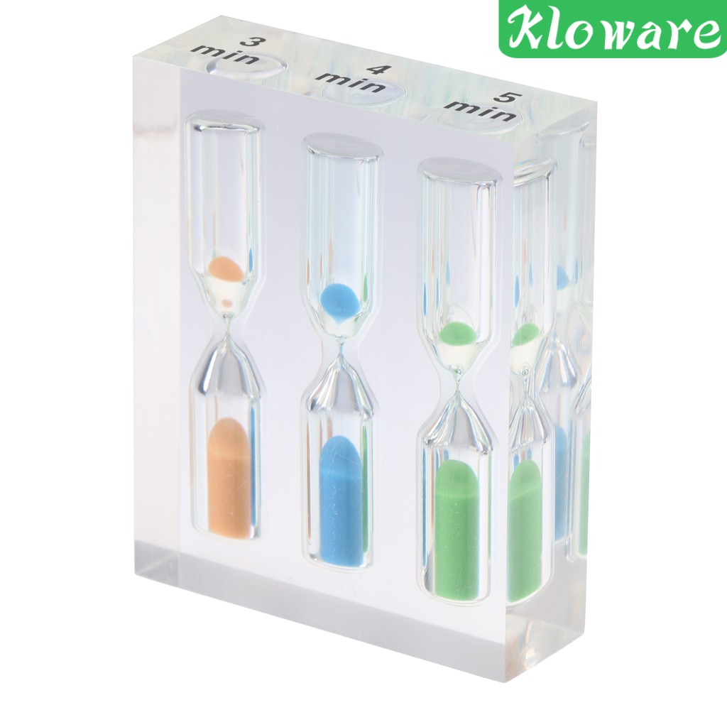 [Kloware] Đồng hồ cát cát cát đồng hồ ba trong Acrylic 1 + 2 + 3 phút