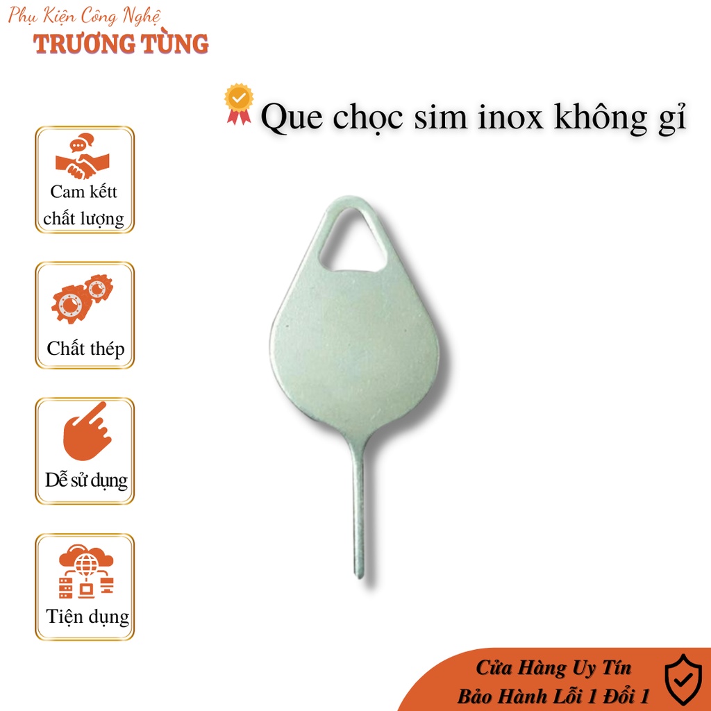 Que chọc sim inox không gỉ- Cây chọc sim loại xịn