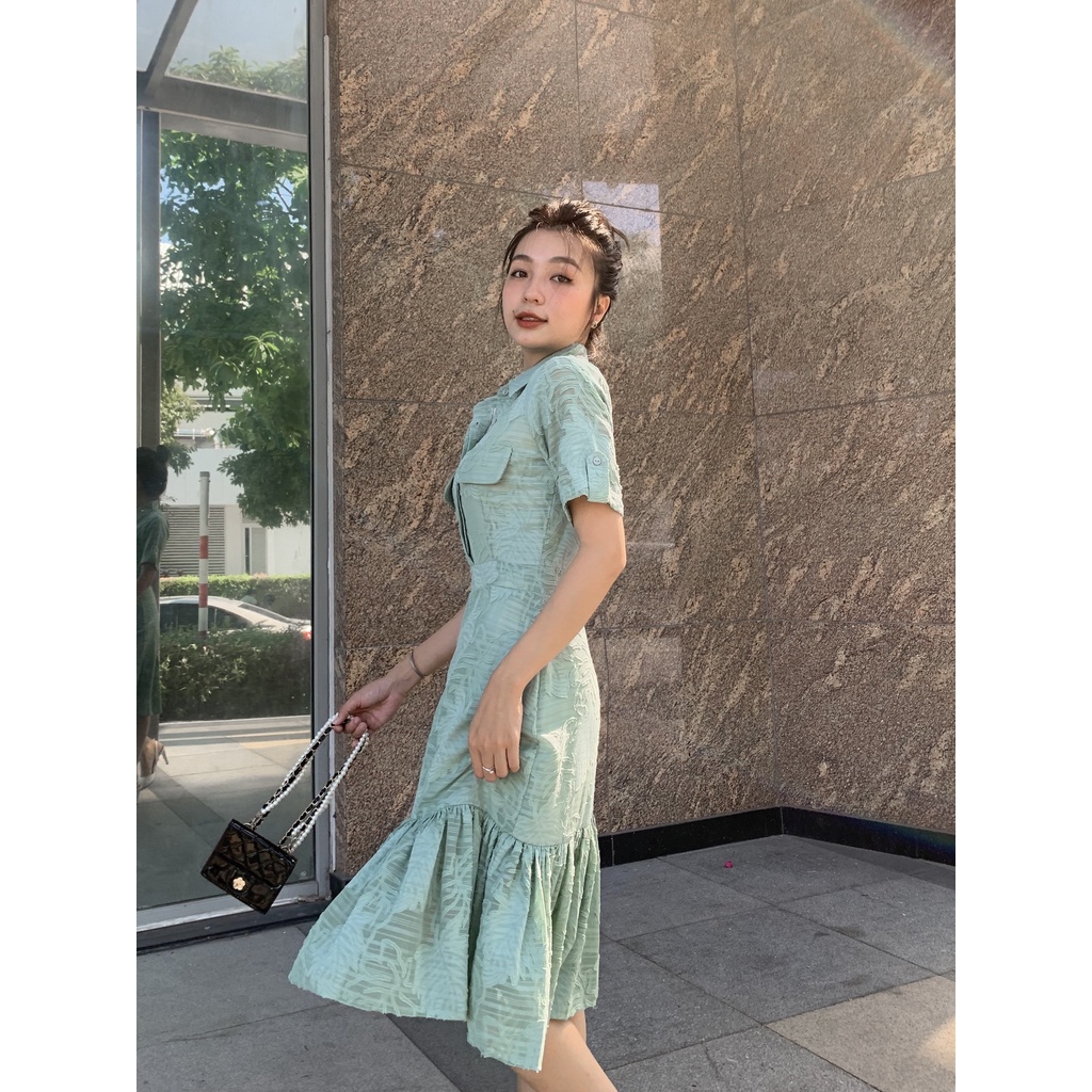 ĐẦM VIVIAN XANH MINT