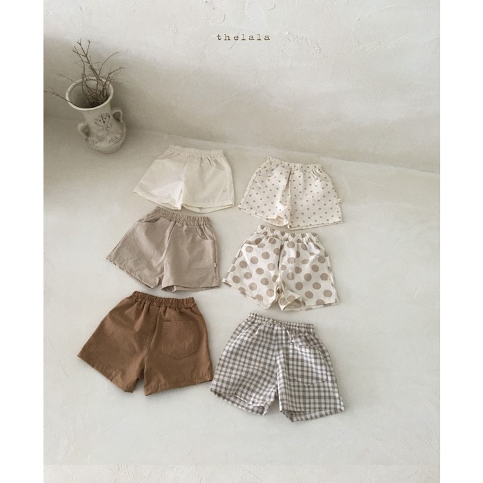 Quần đùi cho bé trai bé gái, Quần short đùi cho bé từ 7kg đến 15kg chất liệu thô đũi mát phong cách Hàn Quốc hàng QCCC