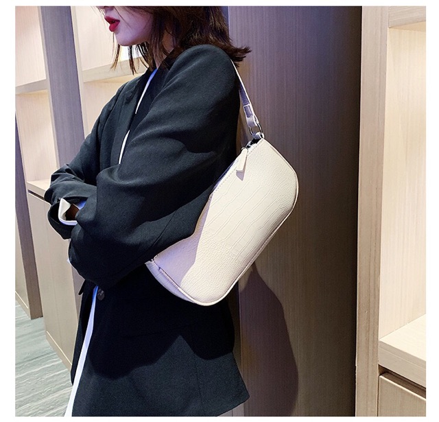 Túi kẹp nách da sần hàng có móc khoá S007