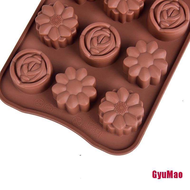 1 Khuôn Silicone Hình Hoa Hồng Làm Bánh/Xà Phòng/ Sô Cô La Tiện Dụng