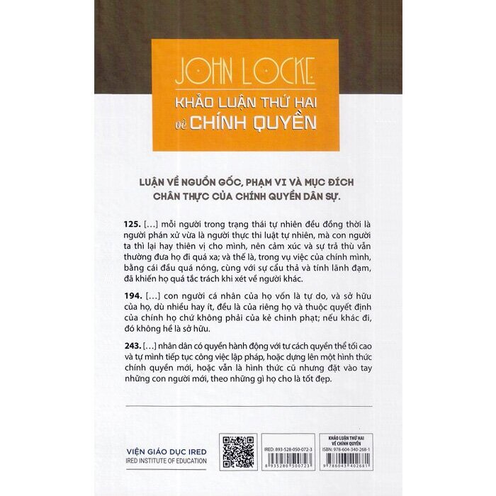 Sách - Khảo Luận Thứ Hai Về Chính Quyền (Bìa Cứng)