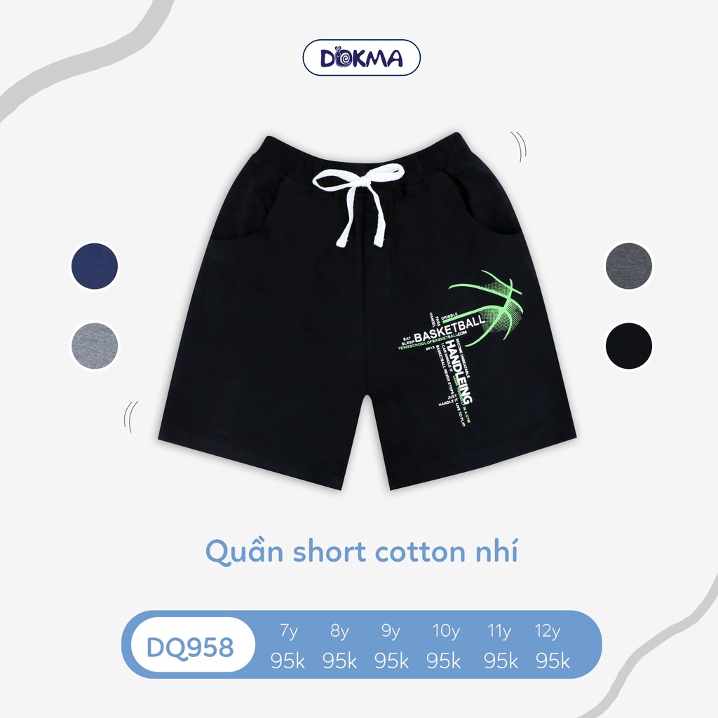 Quần đùi kids bé trai Dokma DQ958 8-12T