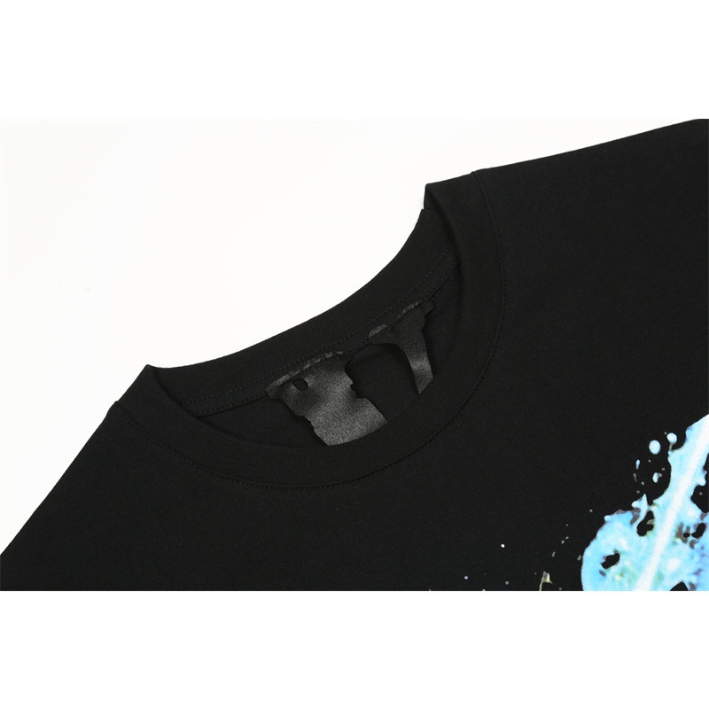 Áo Thun Tay Ngắn Cổ Tròn In Chữ V Cỡ Lớn Thời Trang Unisex