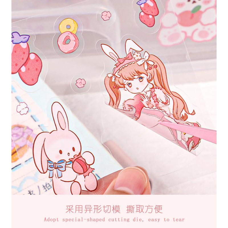 Bộ 20 Tấm Sticker Dán Trang Trí Hình Hoạt Hình Đáng Yêu