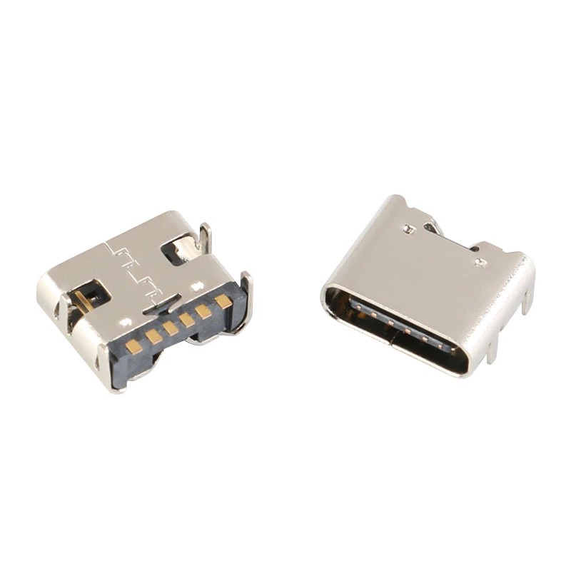Set 10 đầu nối Smt 6 Pin Smt Micro Usb Type C 3.1 chuyên dụng