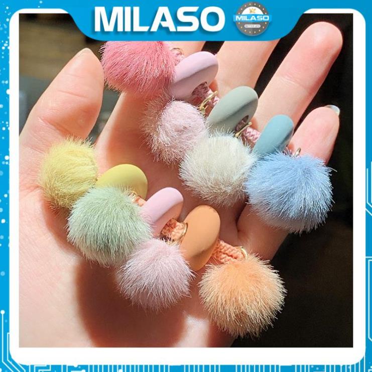 Dây buộc tóc lông MILASO dây cột tóc nữ thời trang phong cách Hàn Quốc phụ kiện quả bông xinh xắn FAH-001311