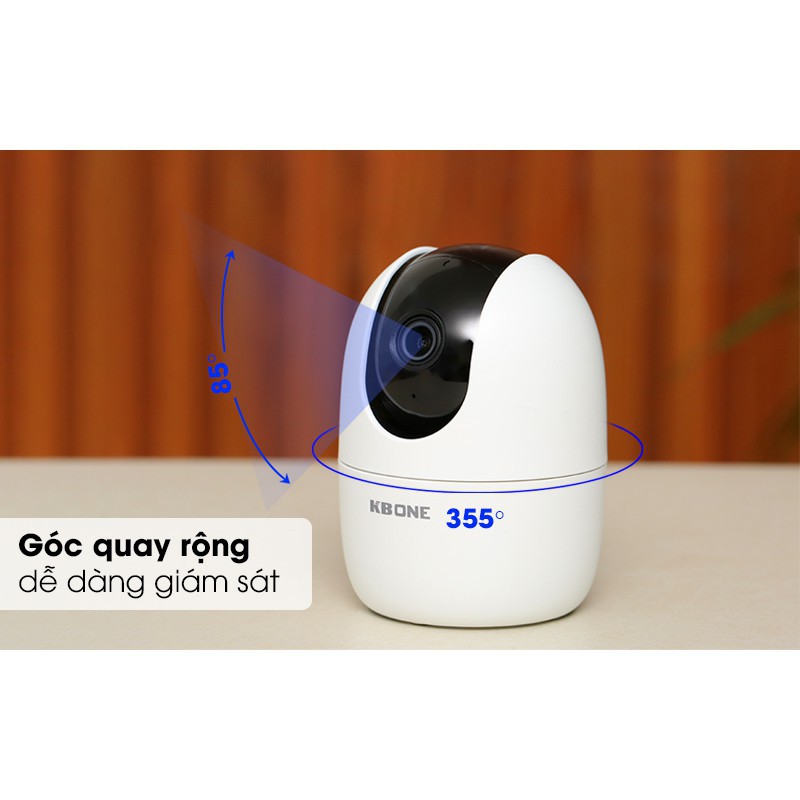Camera KBONE 2.0 MPX Xoay 360° Chính Hãng KBVISION - Tiếng Việt - Di Chuyển Theo Người - Bảo Hành 5 năm | BigBuy360 - bigbuy360.vn
