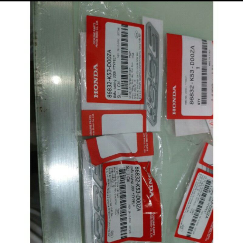 Tem chữ 300i biểu tượng 300i sh 300i chính hãng honda giá 1 bên