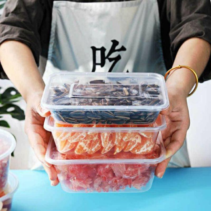 Hộp đựng thực phẩm chữ nhật:500ml-750ml-1000ml