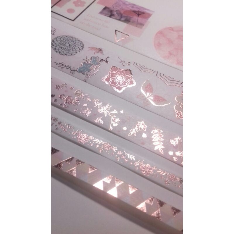 [WR] Washi chiết họa tiết Sakura- Set 5 mẫu