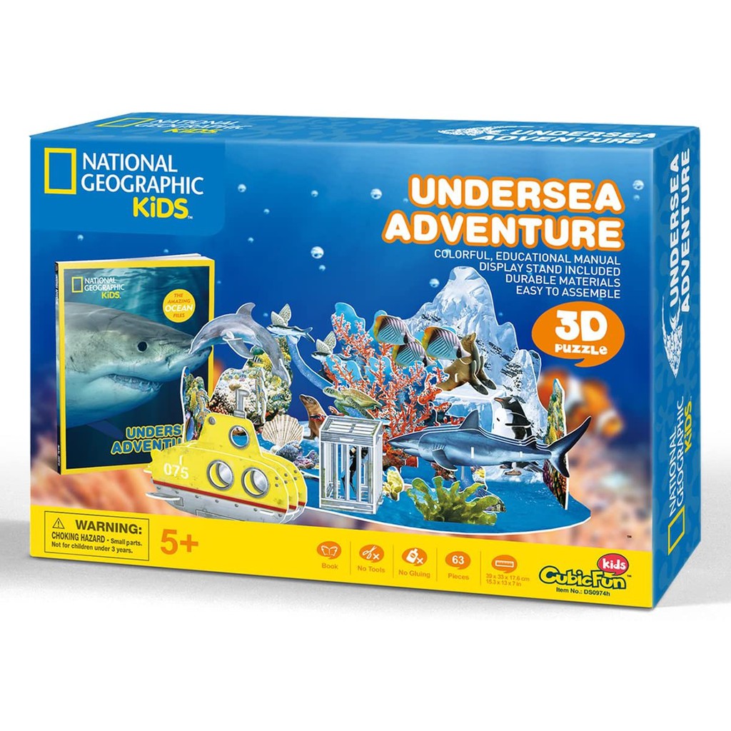 Mô hình giấy 3D CubicFun - National Geographic Undersea Adventure - Khám phá đại dương DS0974h