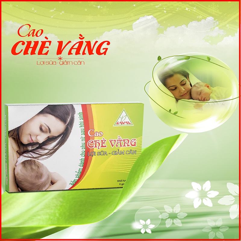 Cao Chè Vằngng Lợi Sữa 100% Thành Phần Được Chiết Suất Từ Cây Chè Vằng Sẻ -[HỘP 5 GÓI]