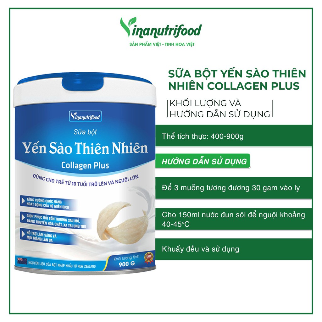 Sữa bột Colos Canxi Cá Tuyết Vinanutrifood tăng sức đề kháng, chắc khỏe xương, hồi phục sức khỏe hộp 900g