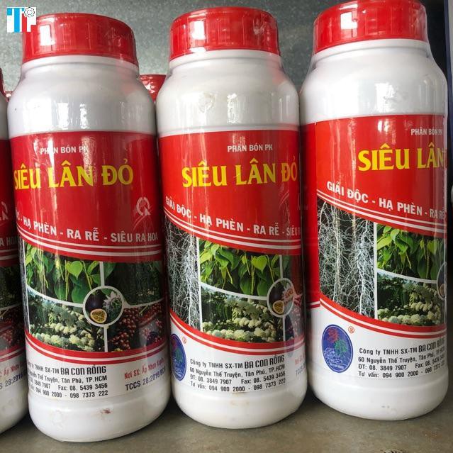 Phân bón PK siêu lân đỏ 1 lít
