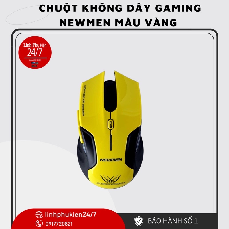 Chuột Gaming NEWMEN E500-Y không dây - Hàng Chính Hãng