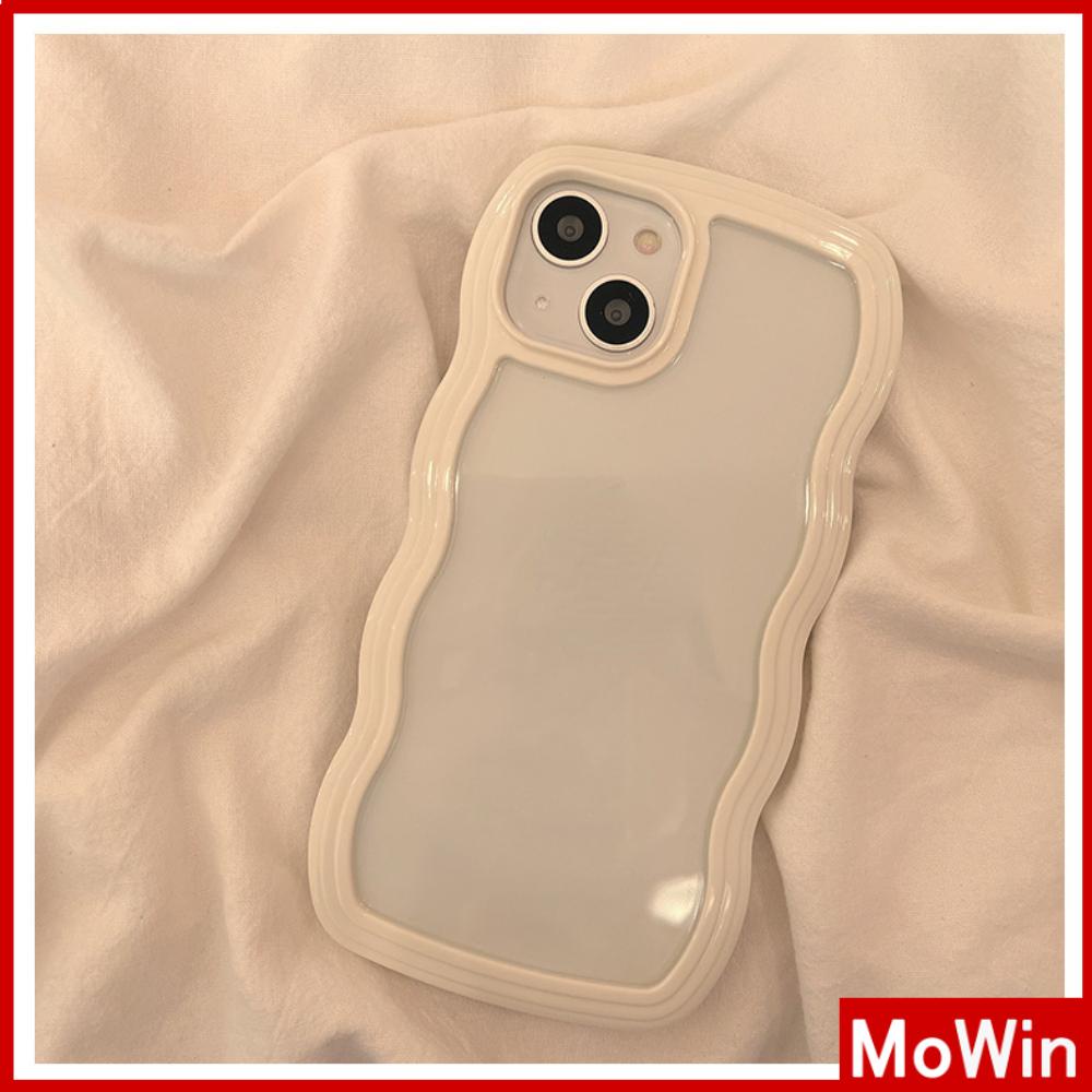 Ốp điện thoại silicone dẻo trong suốt viền gợn sóng màu sắc kẹo ngọt thích hợp cho iPhone 11 13 Pro Max 12 Pro Max XR