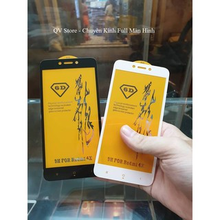 Kính cường lực 6D Xiaomi Redmi 4X full màn, full keo, không chấm li ti