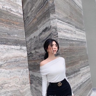Áo thun lệch vai