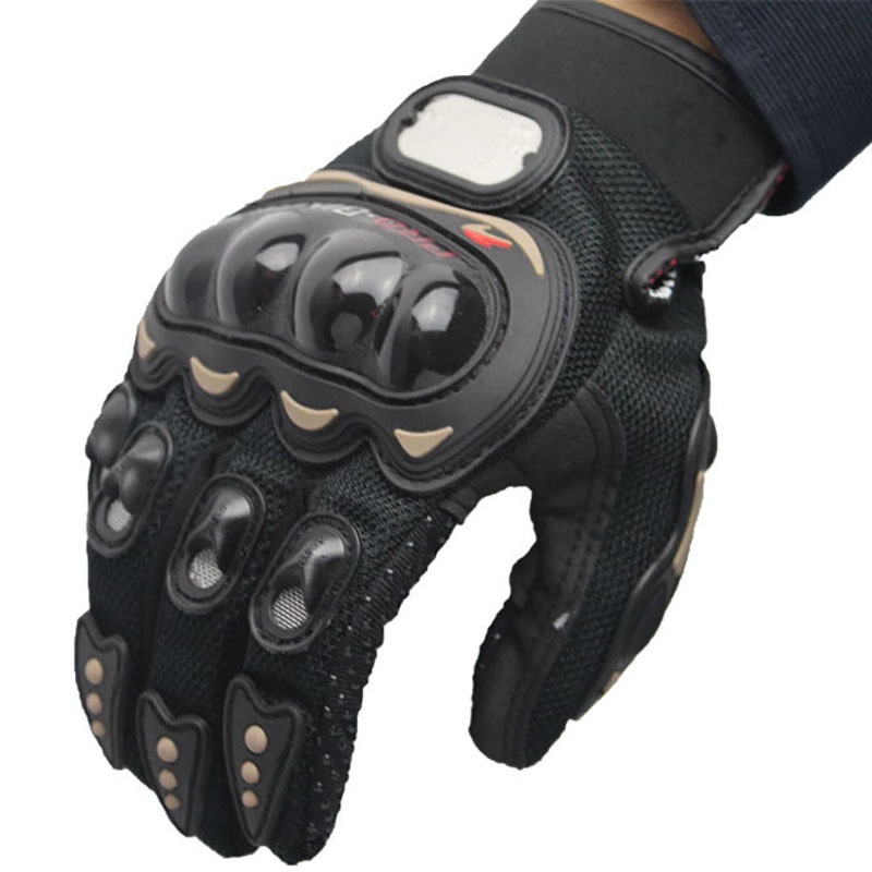 Găng Tay Xe Máy, Đi Phượt Probiker Full DÀI Ngón Có Gù Nhựa