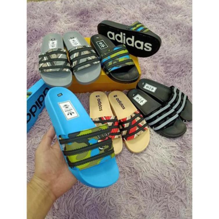 (Phun Hộp Thẻ - Dép quai ngang adidas - dáng thể thao Cao Cấp