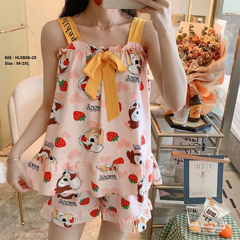 [Hàng order QC] HLSB06 BỘ ĐỒ NGỦ 2 DÂY | BigBuy360 - bigbuy360.vn