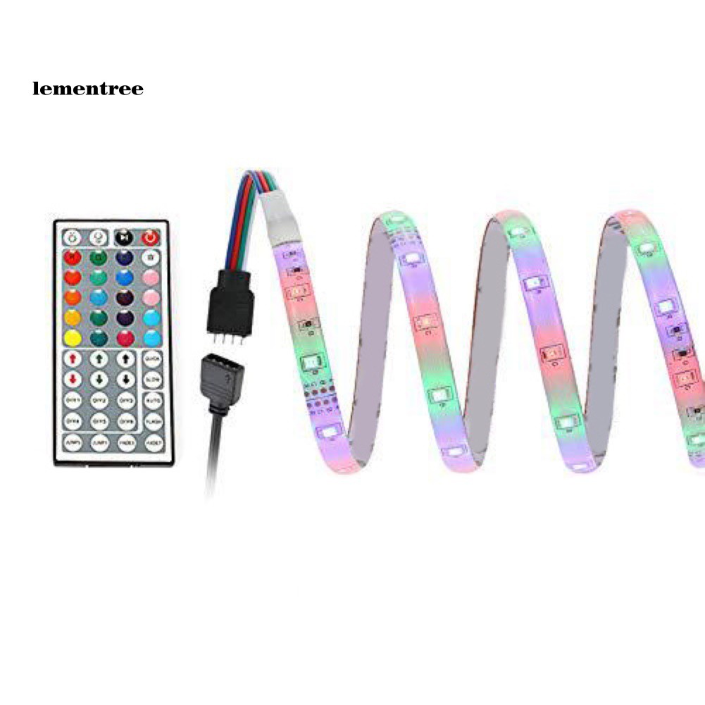 ✡WYB✡5/10m Soft RGB LED Strip Light Cupboard Garage Lamp Decor with IR Remote Control