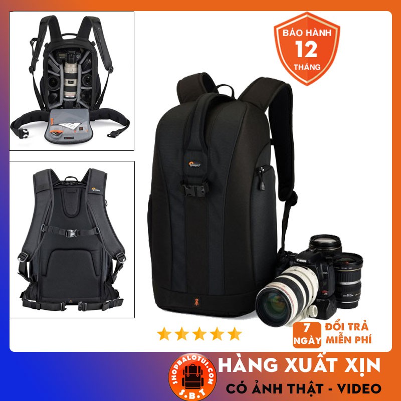 Balo máy ảnh [ SIÊU CHẤT ] Balo máy ảnh DSLR Lowepro Flipside 300AW - Thiết kế thông minh CHỐNG NƯỚC TỐT BH 12 THÁNG