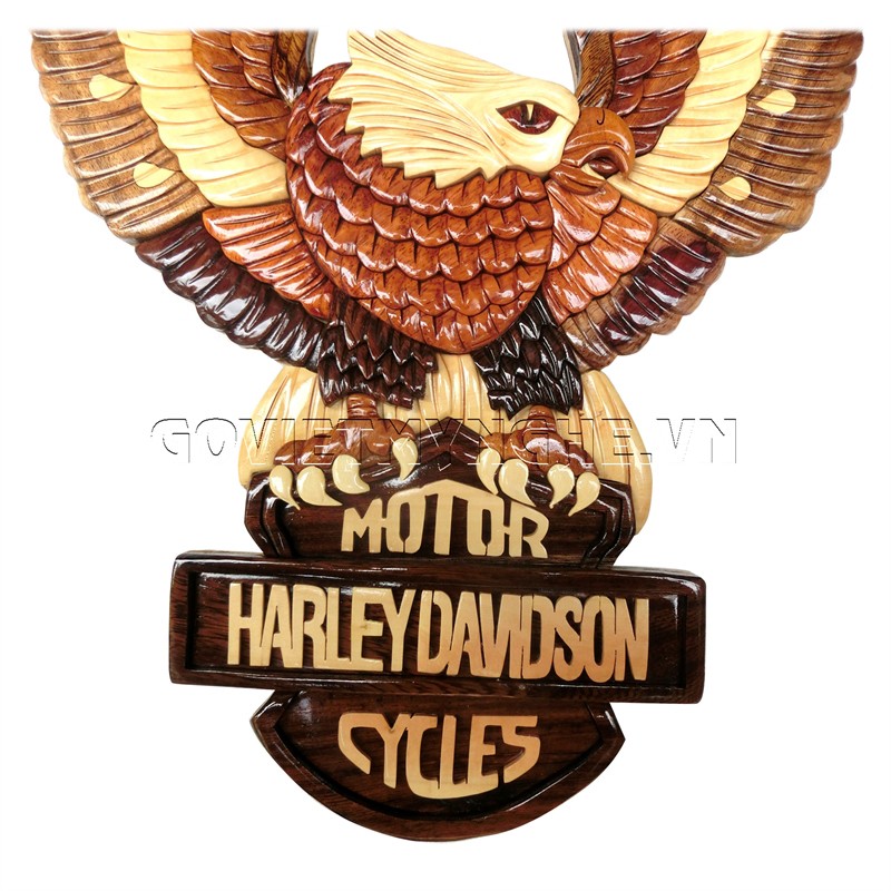 Tranh Gỗ Ghép Treo Tường- Chim Đại Bàng Harley