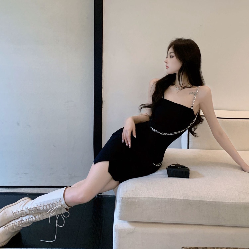 Đầm Nữ Hai Dây Dáng Ôm Thời Trang Quyến Rũ  tao bao