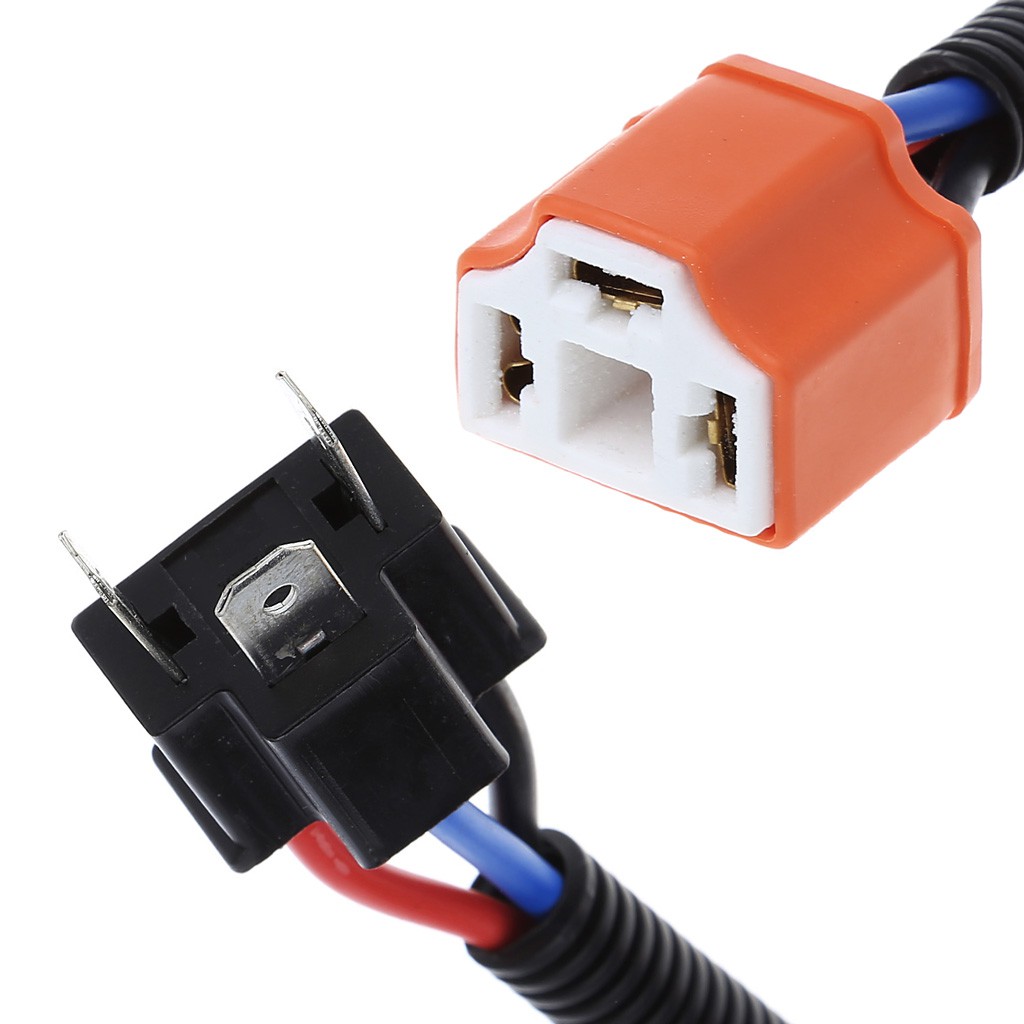2 dây cáp nối dài đèn pha H4 9003 cho xe hơi