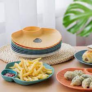 Set 4 Đĩa Hình Sò - 2 Ngăn Siêu Đẹp